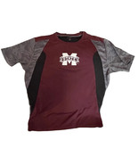 Mississippi State Bulldogs Mens T Shirt Sz L NCAA College Football Perfo... - £10.91 GBP
