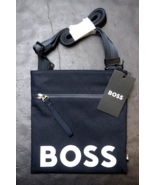 HUGO BOSS Pixel Logo Riciclato Materiale Blu Navy Busta Borsa da Spalla - $53.45