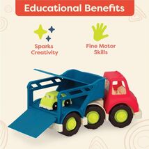 B. Toys Car Carrier – Eco-Friendly Toy with Cars &amp; Trailer - $13.37