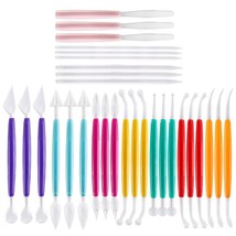30 Pack Plastic Clay Tools, Assorted Colors Crafts Modeling Tools, Ceramic Potte - £20.26 GBP