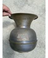 Vintage brass spittoon union pacific railroad double side graphics - $1,206.90 MXN