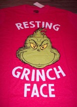 Dr. Seuss The Grinch Who Stole Christmas Grinch Face T-Shirt Medium New w/ Tag - £15.92 GBP