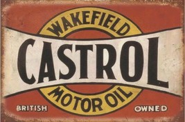 Wakefield Castrol Motor Oil Vintage Novelty Metal Sign 8&quot; x 12&quot; - $8.98