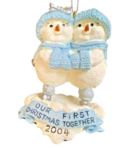 Snow Buddies Our 1st Xmas 2004 Ornament Christmas Tree Holiday Encore 97597 VTG - £7.48 GBP