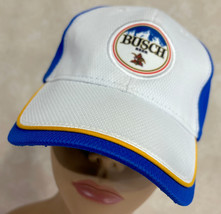 Busch Beer Racing #4 Blue Gold Strapback Baseball Cap Hat - £12.77 GBP