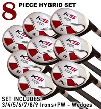 Senior Mens Majek Golf Hybrid Full Set (3-PW) SENIOR Flex Tacki-Mac Jumbo Grips - £323.91 GBP