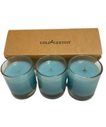 Set of 3 Gold Canyon 2 oz Votive Candles Fresh Laundry New in Box Discon... - £15.94 GBP
