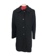 MACKINTOSH New England Women&#39;s Coat Sz 12 Black Wool Jacket Winter Trenc... - $39.55