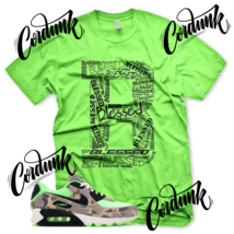 New Green B BLESSED Sneaker T Shirt for Air Max 90 Ghost Green Duck Camo Neon  - £20.49 GBP+