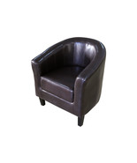 Online Gym Shop Artificial Leather Tub Chair Brown - $8,040.52 MXN