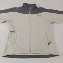 The North Face Full Zip Jacket Women's Size Small White/Gray Zip Pockets AUE3 image 9