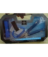 The Sharper Image Folding Multi-Tool - LED Flaslight &amp; Carabiner - Blue ... - $27.15 CAD