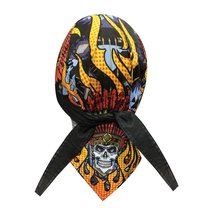 Capsmith Danbanna Deluxe Native Indian Chief with Headdress Wrath Skull Cap Band - £8.57 GBP