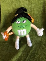 Green M&amp;M s Halloween Stuffy with Witch Hat - £11.40 GBP