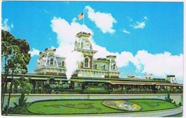Postcard Walt Disney World Railroad Main Street Magic Kingdom California - £2.31 GBP