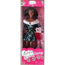 Festive Season Barbie Doll (Brunette Hair) Special Edition (1997) - £25.38 GBP