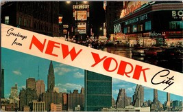 VTG Postcard, Greetings from New York City, Multi-View, Postmarked 1965 - $6.43