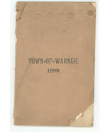 Town Warner New Hampshire 1899 town report book ephemera antique vintage - €24,11 EUR Town Warner New Hampshire 1899 town report book ephemera antique vintage - €24,11 EUR