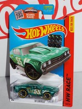 Hot Wheels Factory Set 2015 X-Raycers Series #140 &#39;69 Chevelle Green w/ OH5SPs - £2.34 GBP