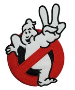 Ghostbusters No Ghost Peace Sign Embroidered Sew/Iron On Patch 4&quot; Halloween - $8.01 CAD