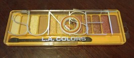 L.A. Colors 12 Color Vibe Eyeshadow Palette SUNSET Warm Mattes &amp; Shimmer... - $14.85