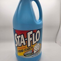 Rare Vintage Sta-Flo Liquid Starch 64 Oz 95% Full - $64.35
