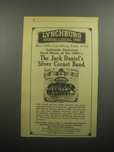 1974 The Jack Daniel&#39;s Silver Cornet Band Album Advertisement - £14.82 GBP