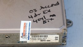 2001-02 Honda Accord 2.4L AT ECU ECM Control Module W/ Immo & Key 37820-PAA-A53 image 2