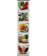 2006 39c Crops of America, Sunflower, Strip of 5 Scott 4003-4007 Mint F/... - $8.99