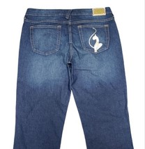 Vintage Y2K Baby Phat Junior&#39;s Size 11 Straight Leg Low Rise Blue Denim Jeans - £14.39 GBP