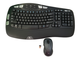 Logitech Wireless Wave K350 Keyboard  Mouse M510 Combo Bluetooth - £22.78 GBP