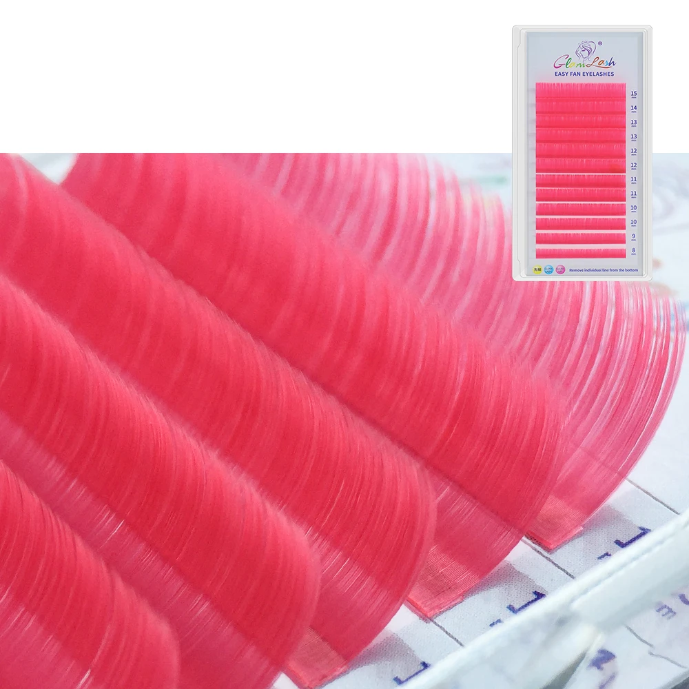 GLAMLASH Colored Lashes Easy Fan Eyelashes Extension Easy Fanning Volume... - $29.43
