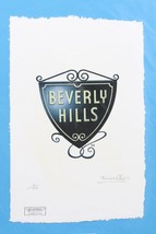 Beverly Hills Sign Print By Fairchild Paris LE 5/25 - £116.50 GBP