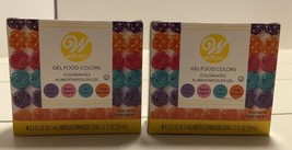 2 Boxes Wilton Gel Food Colors Purple Magenta Teal and Orange 0.3 fl oz ... - £7.93 GBP