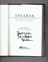 Speaker Lessons from Forty Years in Coaching &amp; Politics by Dennis Hastert Signed - £57.96 GBP