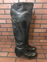 Frye Knee High Boots Black Leather Size 5.5 - $88.77