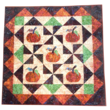 Quilting Time Pumpkins and Pinwheels Quilt PATTERN Runner Pillow Wall Ha... - €12,85 EUR