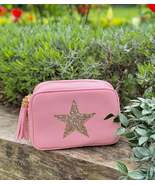 Pink Cross Body Handbag with Gold Star - $70.06 CAD