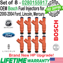 NEW Bosch 8Pcs OEM HP Upgrade Fuel Injectors for 2003 Ford E-350 Club Wagon 6.8L - £513.97 GBP