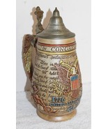 Anheuser Busch 1776 Bicentennial Lidded Beer Stein ~ Ceramarte ~ 200 Years - $269.99