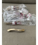 Mid-Century Modern AJAX Gold Brass Drawer Pulls –Set of 17 Bowtie Handle... - $92.06 CAD