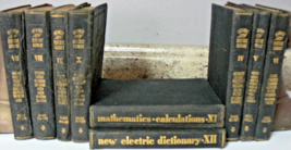 Vintage Audels New Electric Library Lot W/Mathematics Calc/Dictionary Em... - $1,083.41 MXN