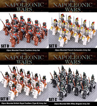 The Napoleonic Wars 6 Countries Custom Mounted Soliders Army 176 Minifigure Toys - $38.80 CAD - $284.18 CAD
