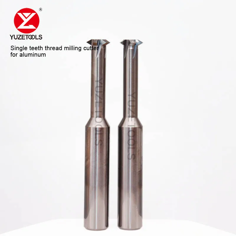 YUZETOOLS CNC Tungsten Steel Single Tooth Thread Milling Cutter for Aluminum M1. - £166.84 GBP