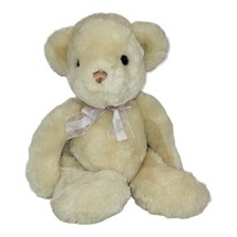 Vintage Commonwealth Cream Teddy Bear Plush Stuffed Animal 2001 15&quot; - $12.80
