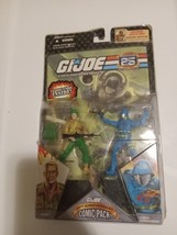 G.I. Joe 25th Anniversary Comic Pack DUKE and Cobra Commander Toy Action Figures - £20.87 GBP