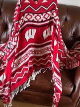 Zoozatz Athleisure Red White &amp; Black University of Wisconsin Southwest P... - $28.73