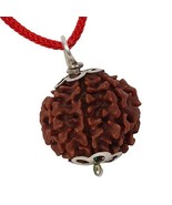 4 Mukhi Nepali Rudraksha Four Face Mantra Siddha Rudraksh Certified with... - $19.29