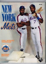 1991 MLB New York Mets Yearbook Baseball Shea Stadium - £27.45 GBP