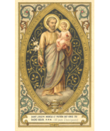 St. Joseph of the Sacred Heart –8.5x11&quot; based on Vintage Holy Card–Catho... - £11.19 GBP